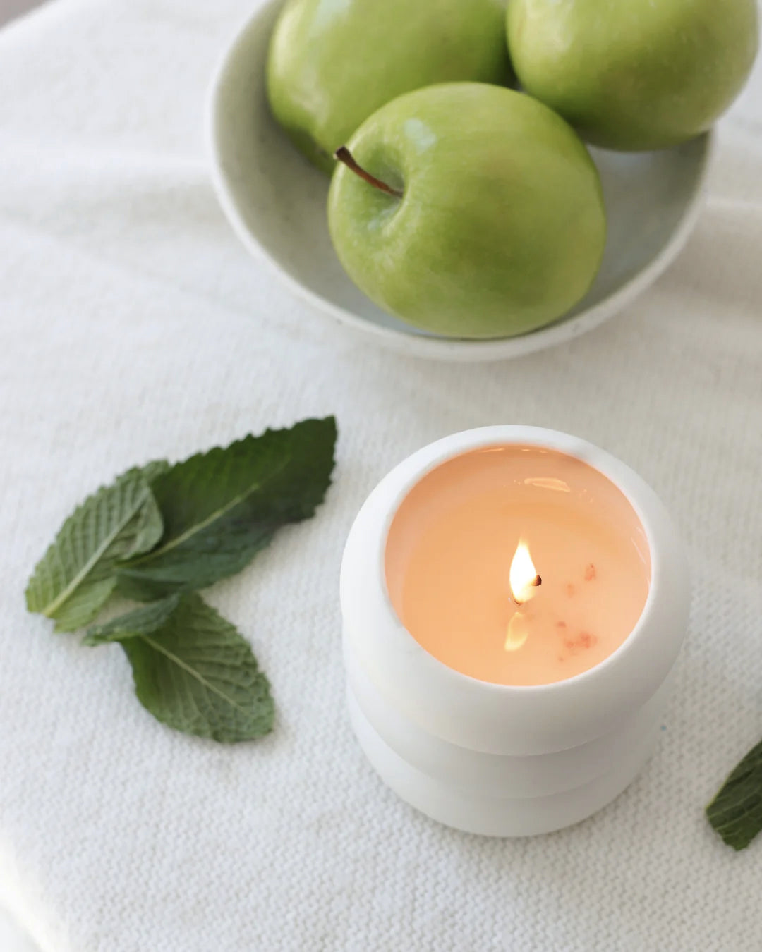Bougie de soja Bubble - Pomme verte, figue & menthe - Moi D'abord - 190g