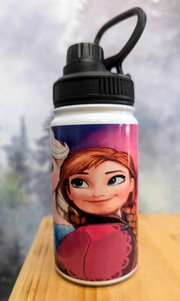 Gourde isotherme sports 12 0z anti-fuite - Elsa, Anna, Olaf