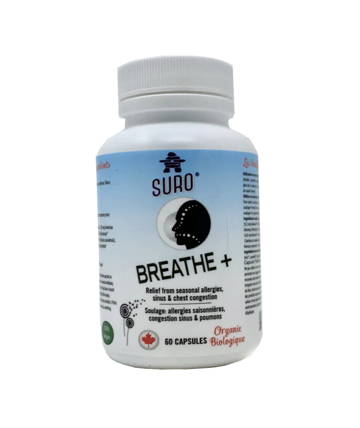 Breathe + - Congestion des sinus & poumons - SURO - 60 capsules
