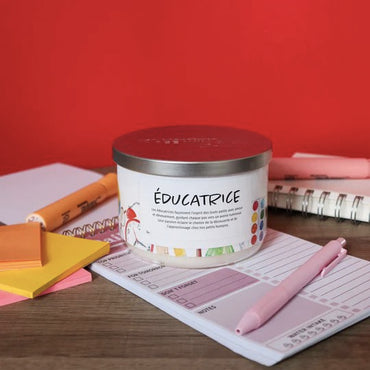 Bougie de soja - Cadeau éducatrice - Three Wix & Co