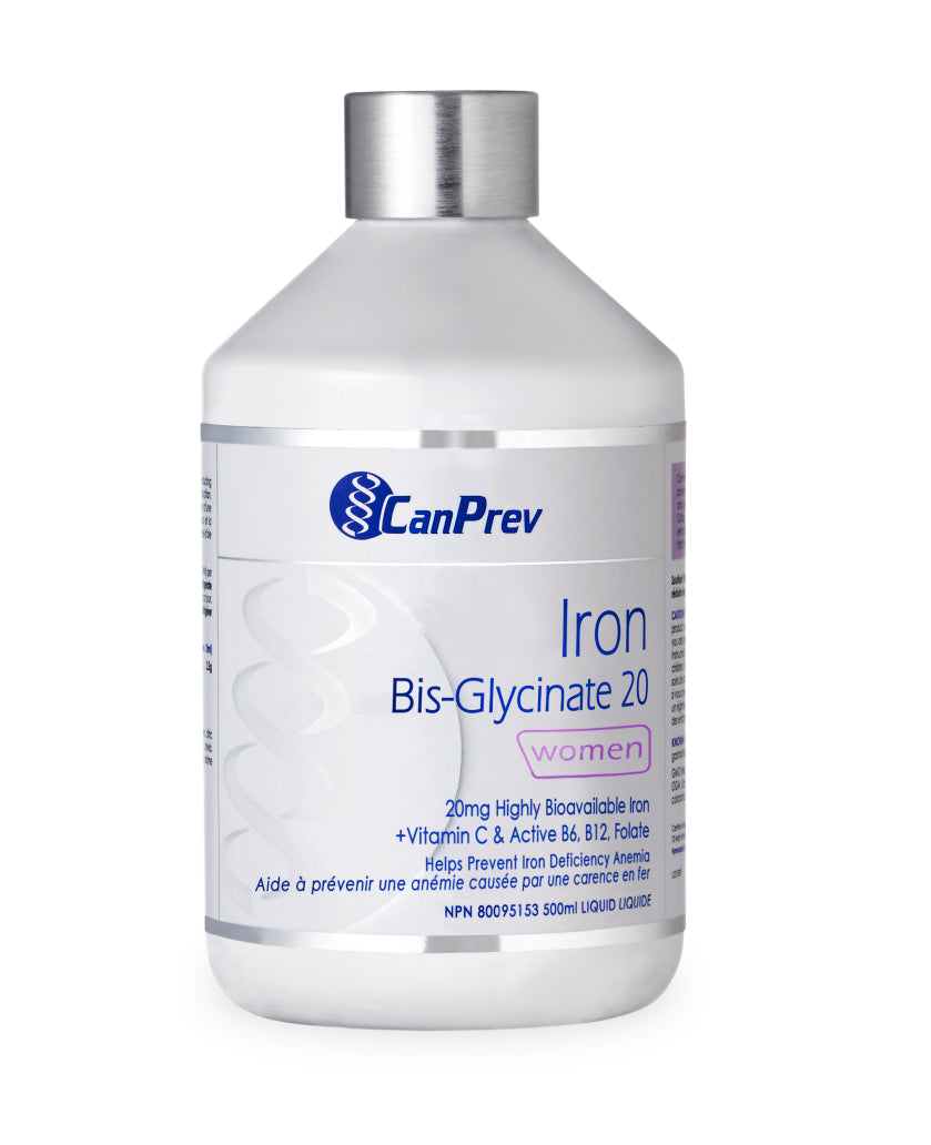 Fer Bisglycinate 20mg liquide - CanPrev - 500ml