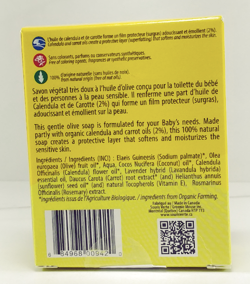 Savon Calendula - Souris Verte