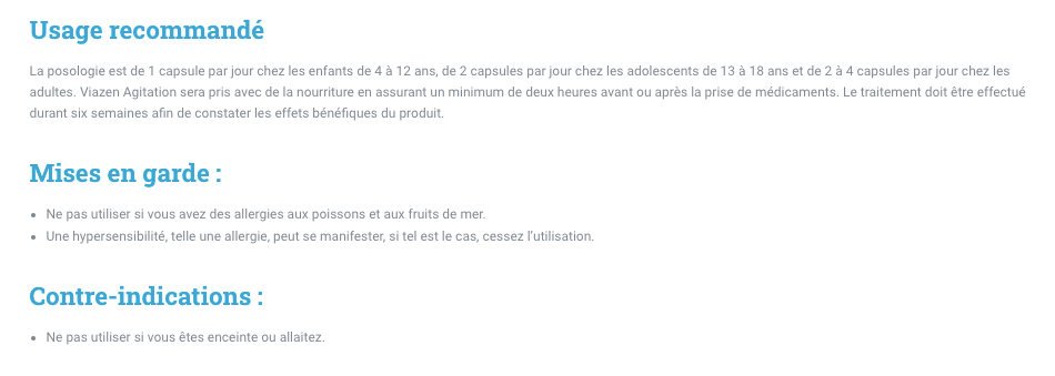 Viazen - Agitation - 60 capsules