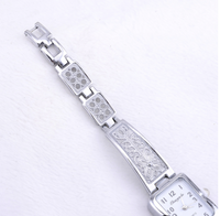 Montre pour femmes Chaoyada rectangle vieillot argent