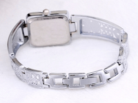 Montre pour femmes Chaoyada rectangle vieillot argent