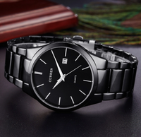 Montre Curren noire pour hommes