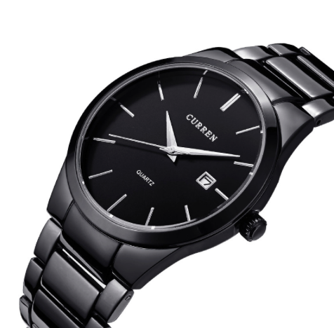 Montre Curren noire pour hommes