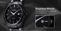Montre Curren noire pour hommes
