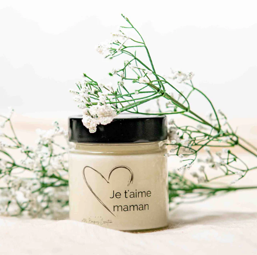 Bougie Je t'aime Maman - P'tites Bougies Création