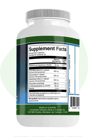 Plein Sommeil - Herb-e-Concept - 45 capsules