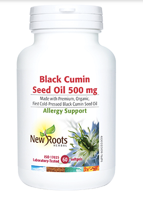 Huiles de graines de cumin noir - New Roots - 60 gélules