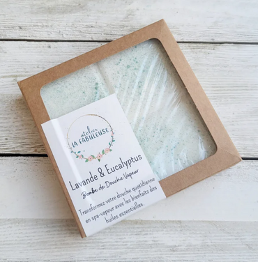 Bombes de douche vapeur - Eucalyptus/menthe ou Orange/Eucalyptus