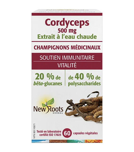 Cordyceps 500mg - New Roots - 60 capsules