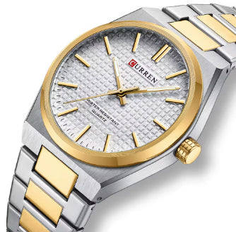 Curren - Montre pour hommes bracelet en acier inoxydable 2 tons