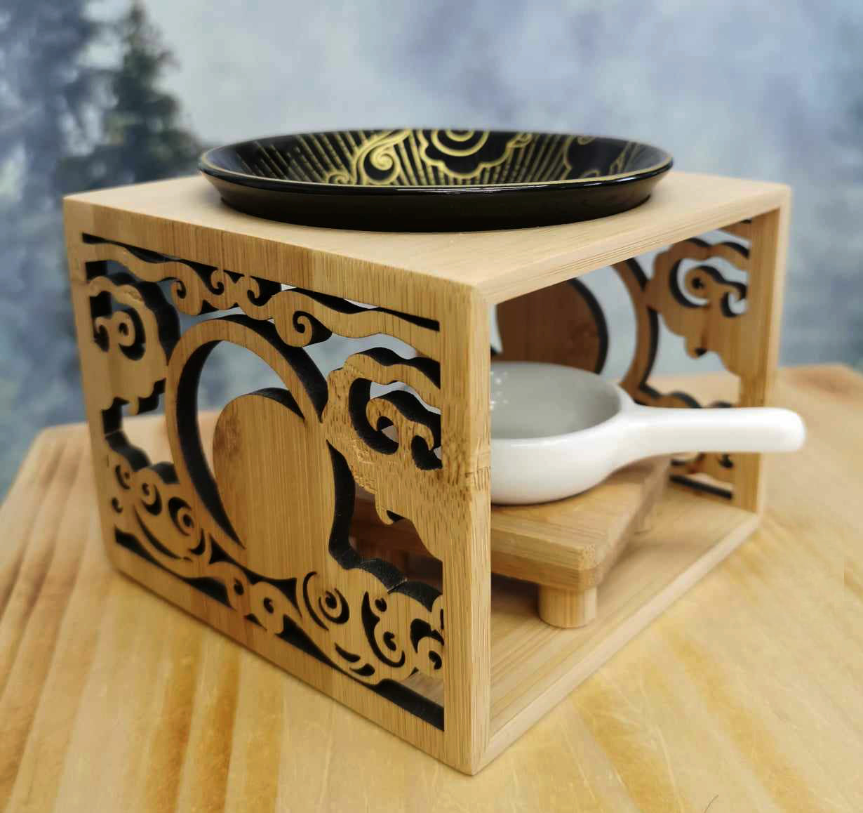 Diffuseur à huiles essentielles - Moonlight - Brûleur de cire - Comptoir Aroma
