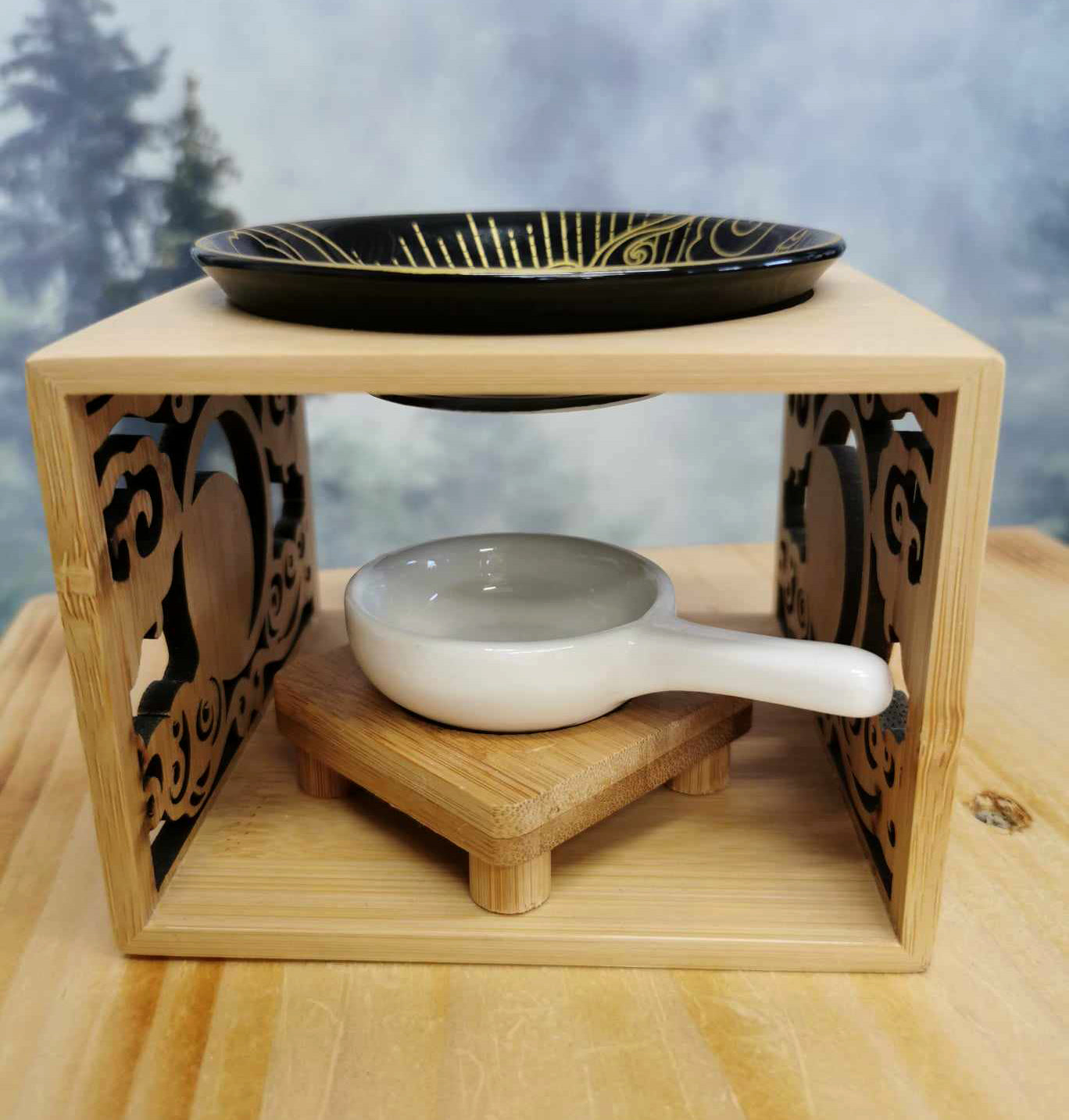 Diffuseur à huiles essentielles - Moonlight - Brûleur de cire - Comptoir Aroma