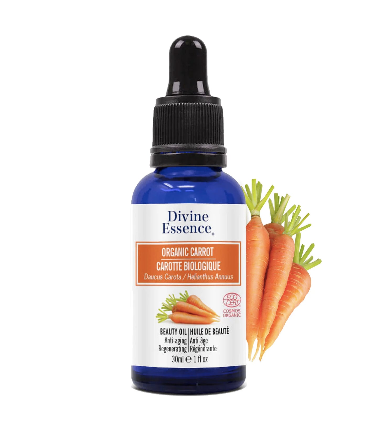 Huile de Carotte biologique - Divine Essence - 30ml