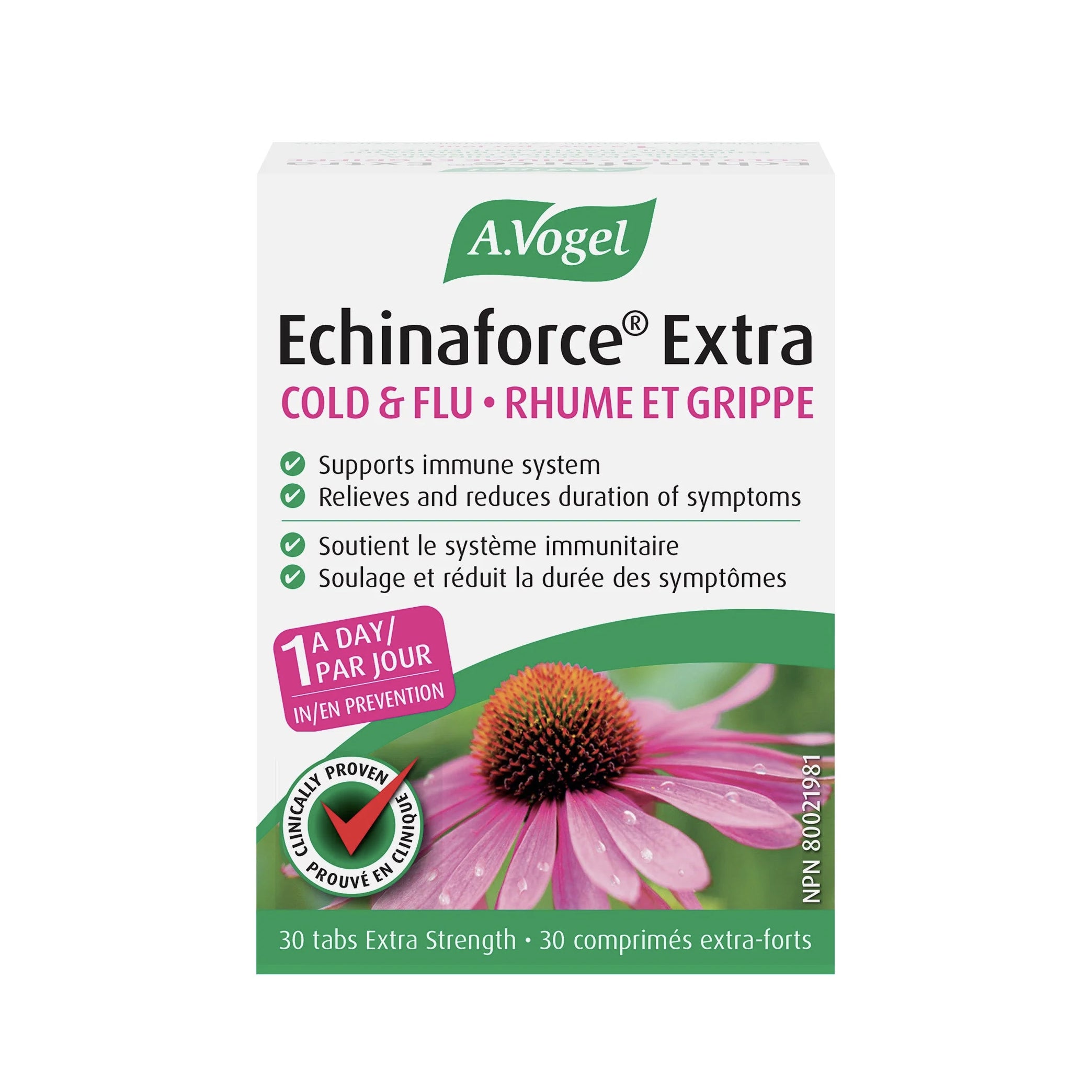 Echinaforce Extra - Soutient le système immunitaire - A. Vogel - 30 ou 120 comprimés
