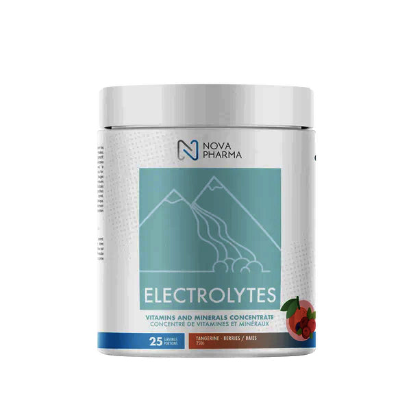 Electrolytes - Tangerine Baies - Nova Pharma - 250g - 25 portions