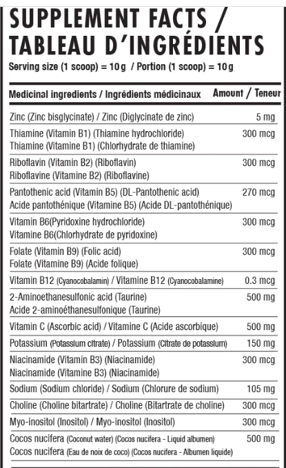 Supplément d'Électrolytes, vitamines et minéraux - Nova Pharma - Pêche - 250g