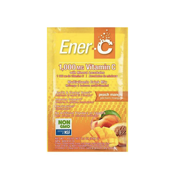 Mélange à boisson multivitaminé et électrolytes - Pêche Mangue - ENER-C - 30 sachets