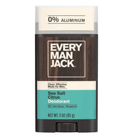 Déodorant pour hommes - Sans Aluminium - Sel de Mer et citron - Every Man Jack - 85g