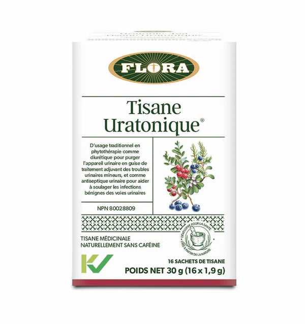 Tisane Uratonique - Soutien voies urinaires - Flora -  16 sachets de 1,9g