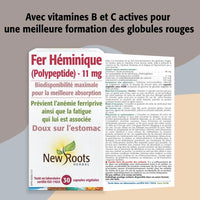 Fer Héménique - Prévient anémie ferriprive - New Roots - 30 capsules