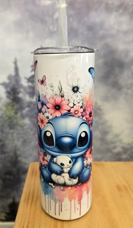 Gourde isotherme sport 20 0z - Bébé Stitch (vient avec deux couvercles)