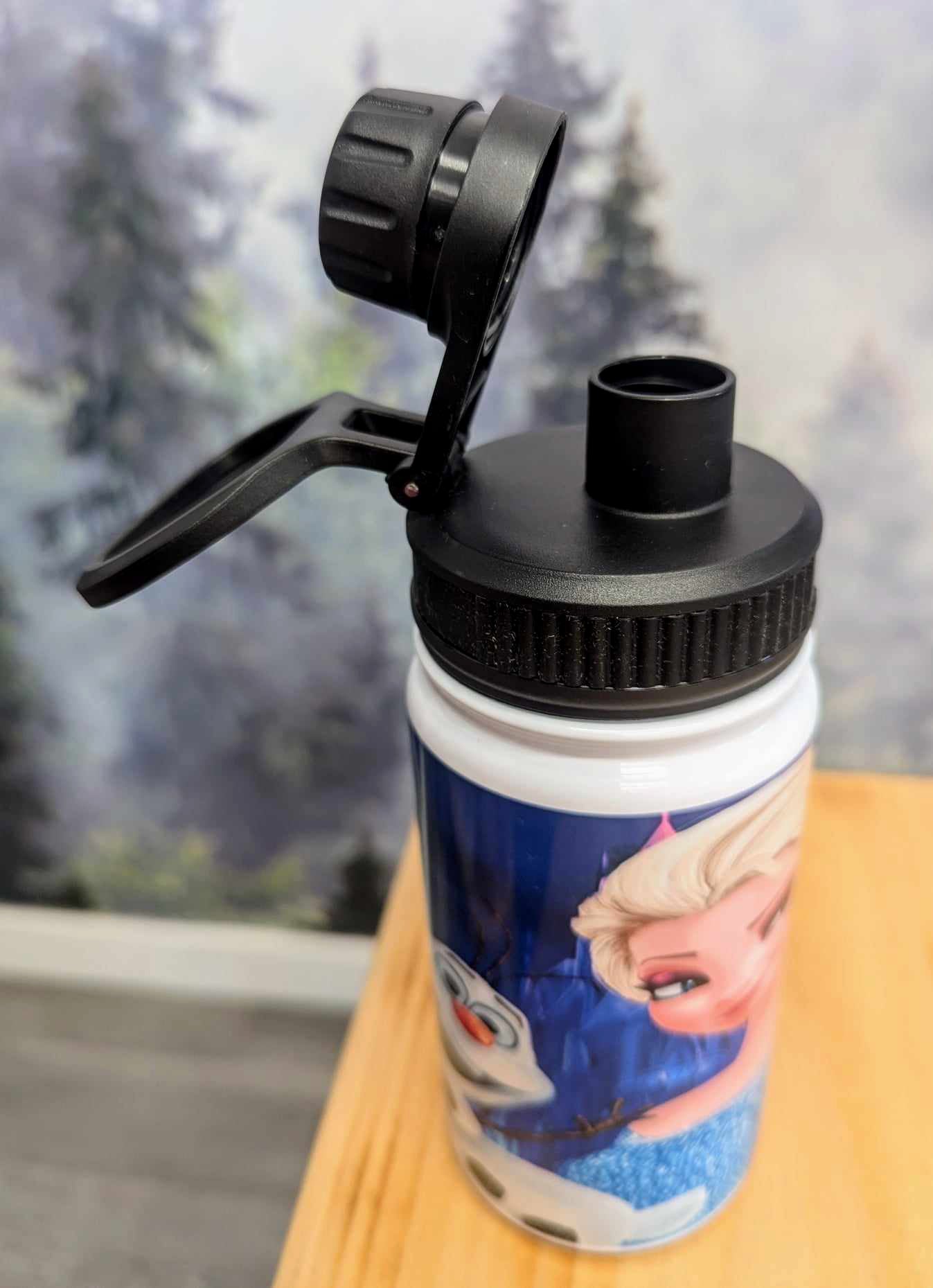 Gourde isotherme sports 12 0z anti-fuite - Elsa, Anna, Olaf