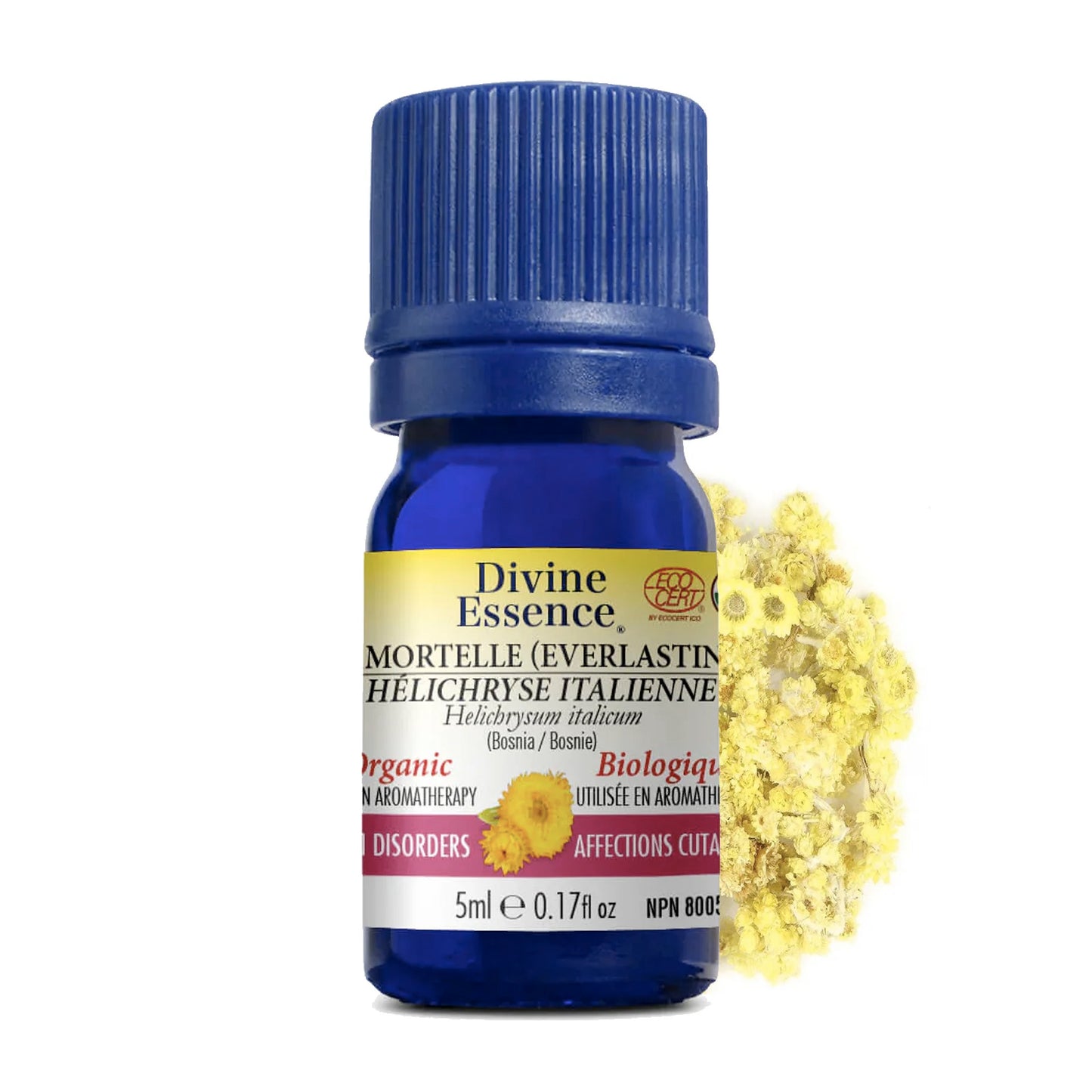 Huile Essentielle - Hélichryse italienne (Bosnie) biologique - Divine Essence - 5ml