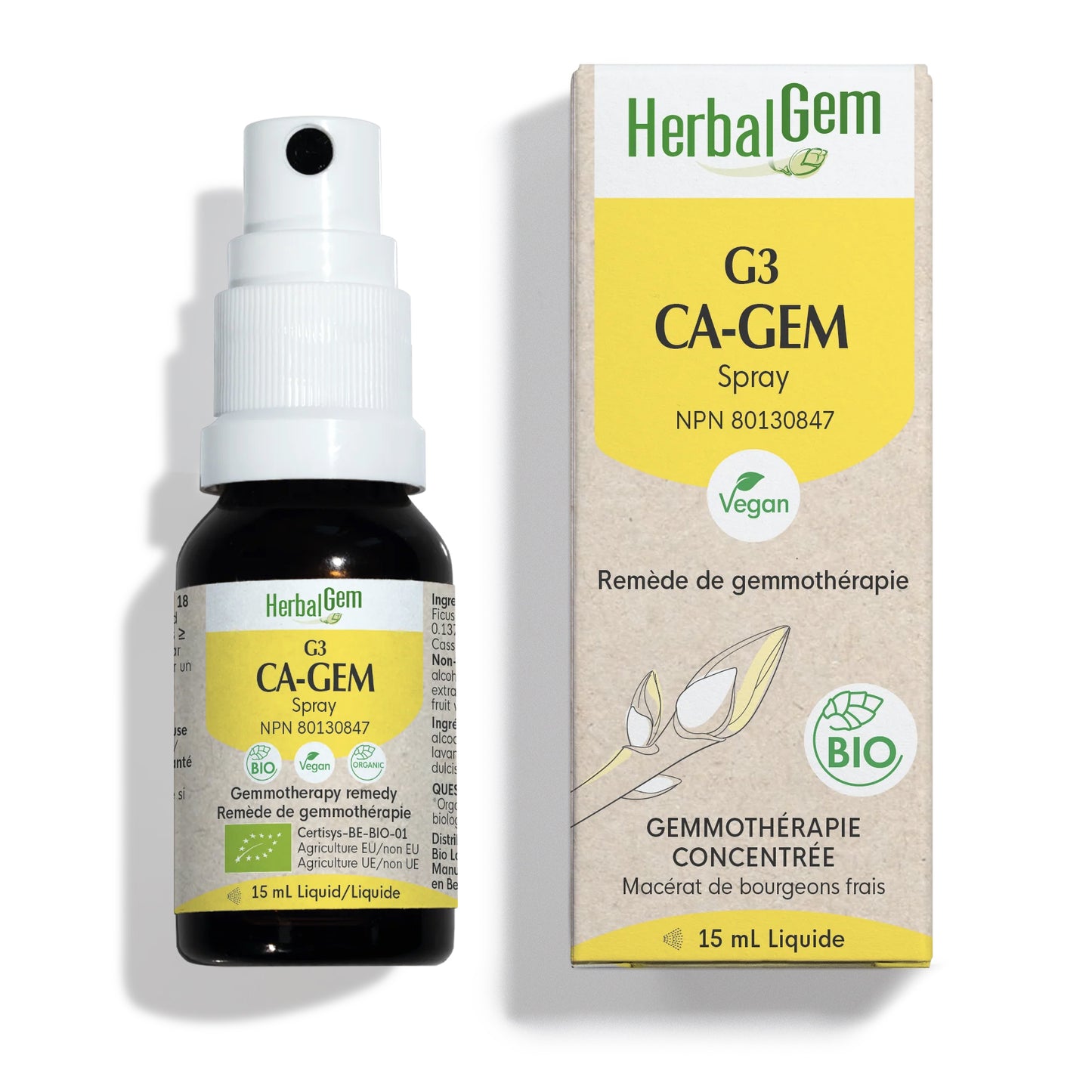 G3 - CA-GEM - (Rescue) - Herbalgem - 15ml (vaporisateur)
