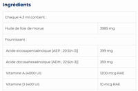 Cod Liver Sap (Huile de foie de morue) - NFH - 500ml