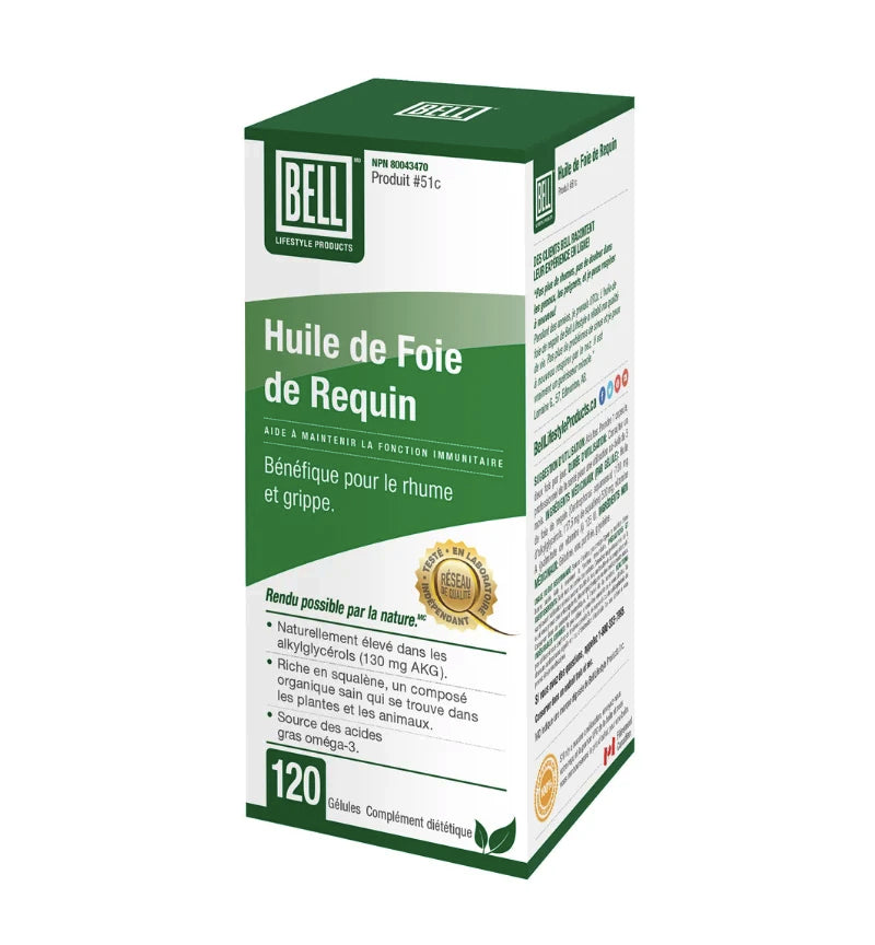 Huile de foie de requin - Bell #51 - 120 gélules