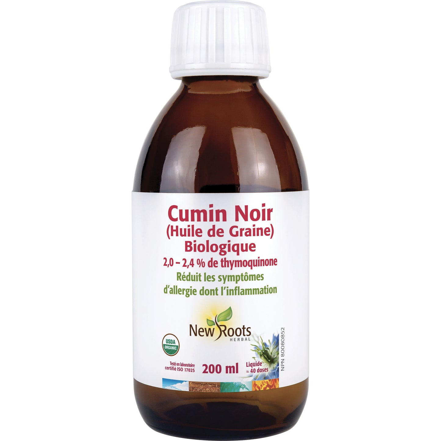 Huile de Cumin Noir Biologique - New Roots - 200ml