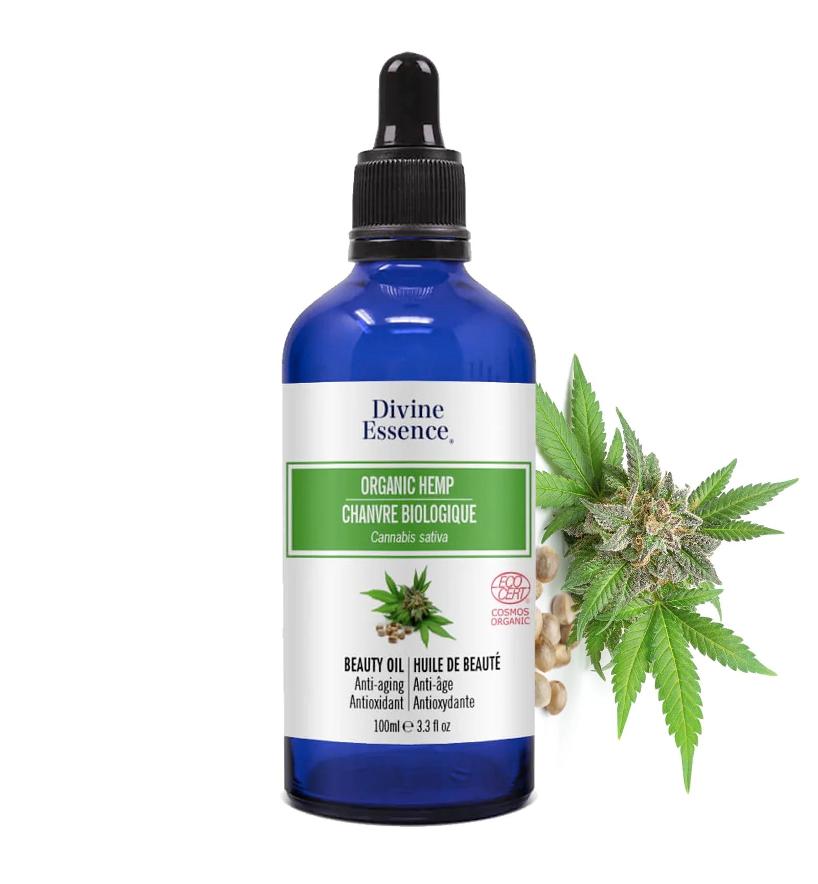 Huile de Chanvre biologique - Divine Essence - 100ml