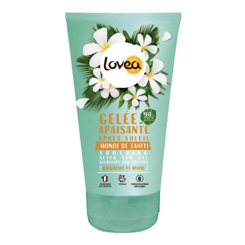 Gelée apaisante, hydratante et rafraîchissante Après-Soleil - Monoï de Tahiti - LOVEA - 150ml