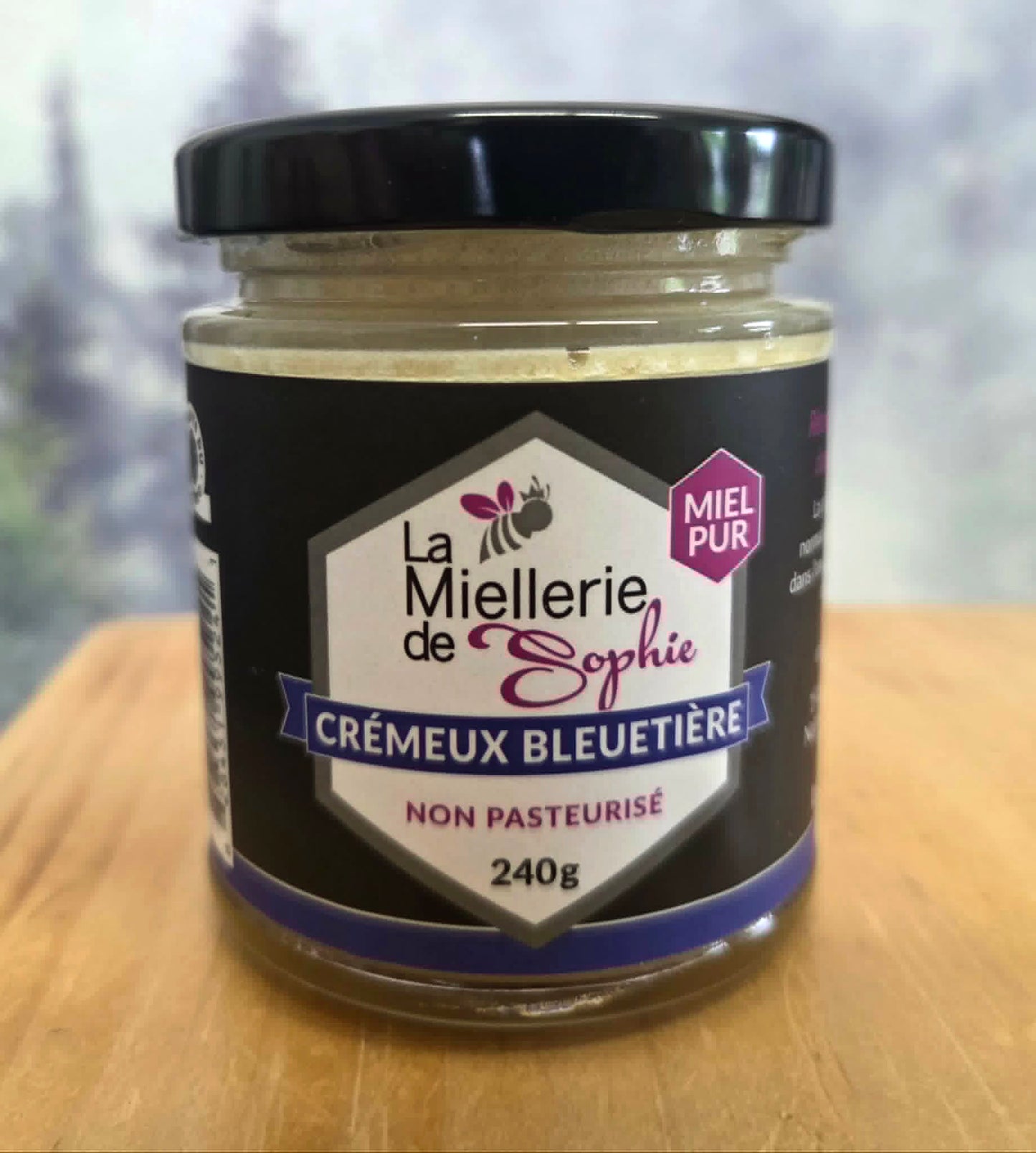 Miel crémeux de bleuetière - La Miellerie de Sophie - 240g
