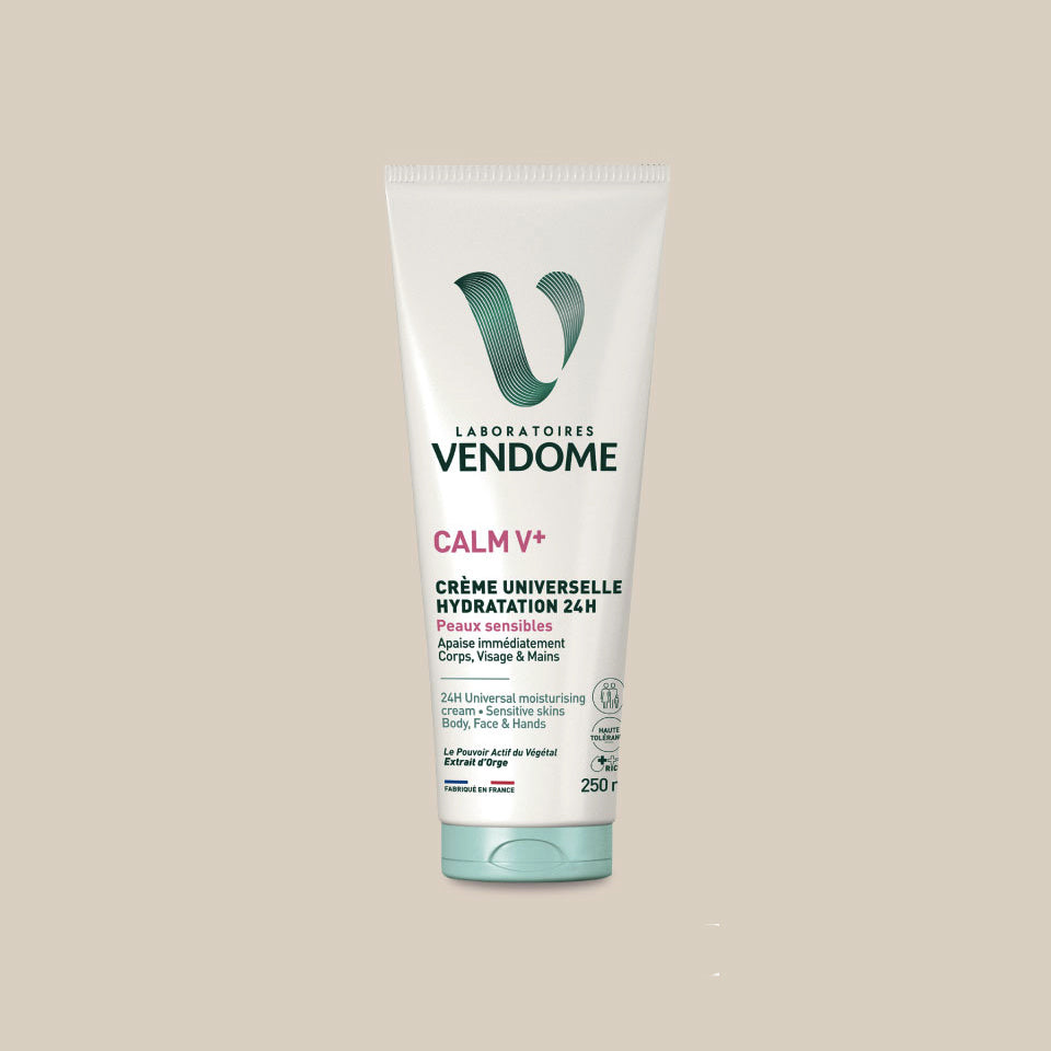 Crème universelle Hydratation 24H - Corps, Visage & Mains - Peaux sensibles - Laboratoires Vendome - 250ml