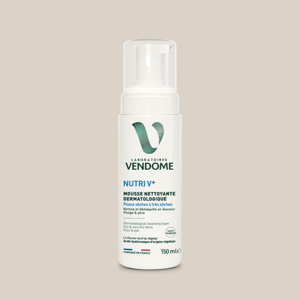 Mousse nettoyante dermatologique - Peaux sèches à très sèches - Laboratoires Vendome - 150ml