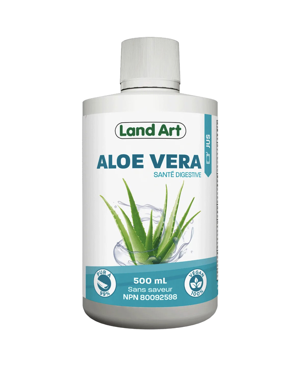 Aloe Vera - Jus d'aloès - Santé Digestive - Land Art - 500ml - Nature