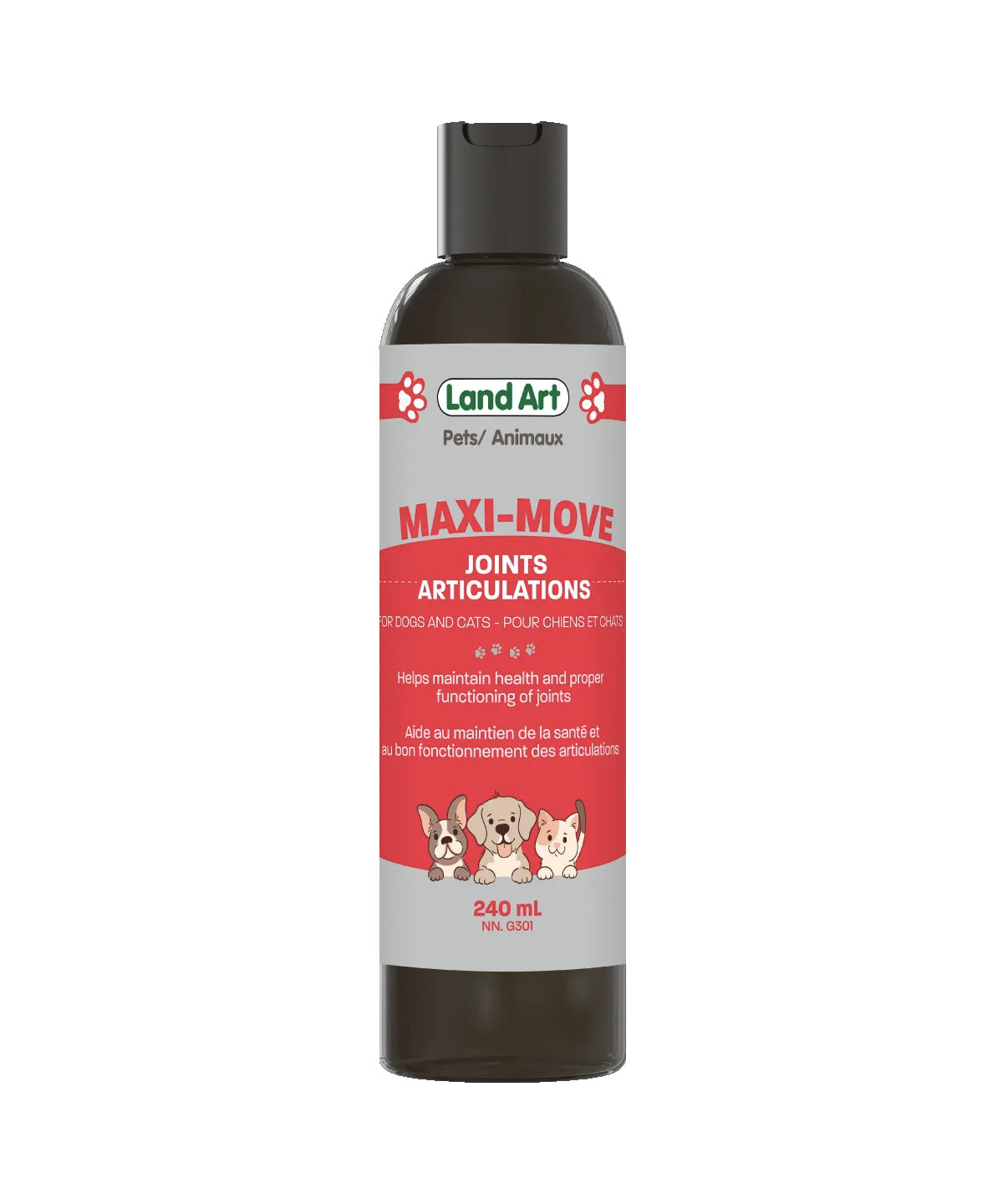 Maxi-Move - Douleurs articulaires - Land Art - Saveur de boeuf - 240ml - **PRODUIT DISPONIBLE SUR COMMANDE**