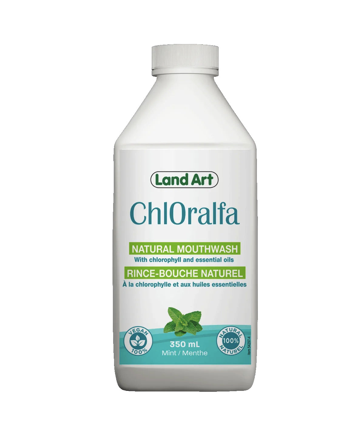 Rince-Bouche naturel - Chloralpha - Menthe ou Cannelle - Land Art - 350ml