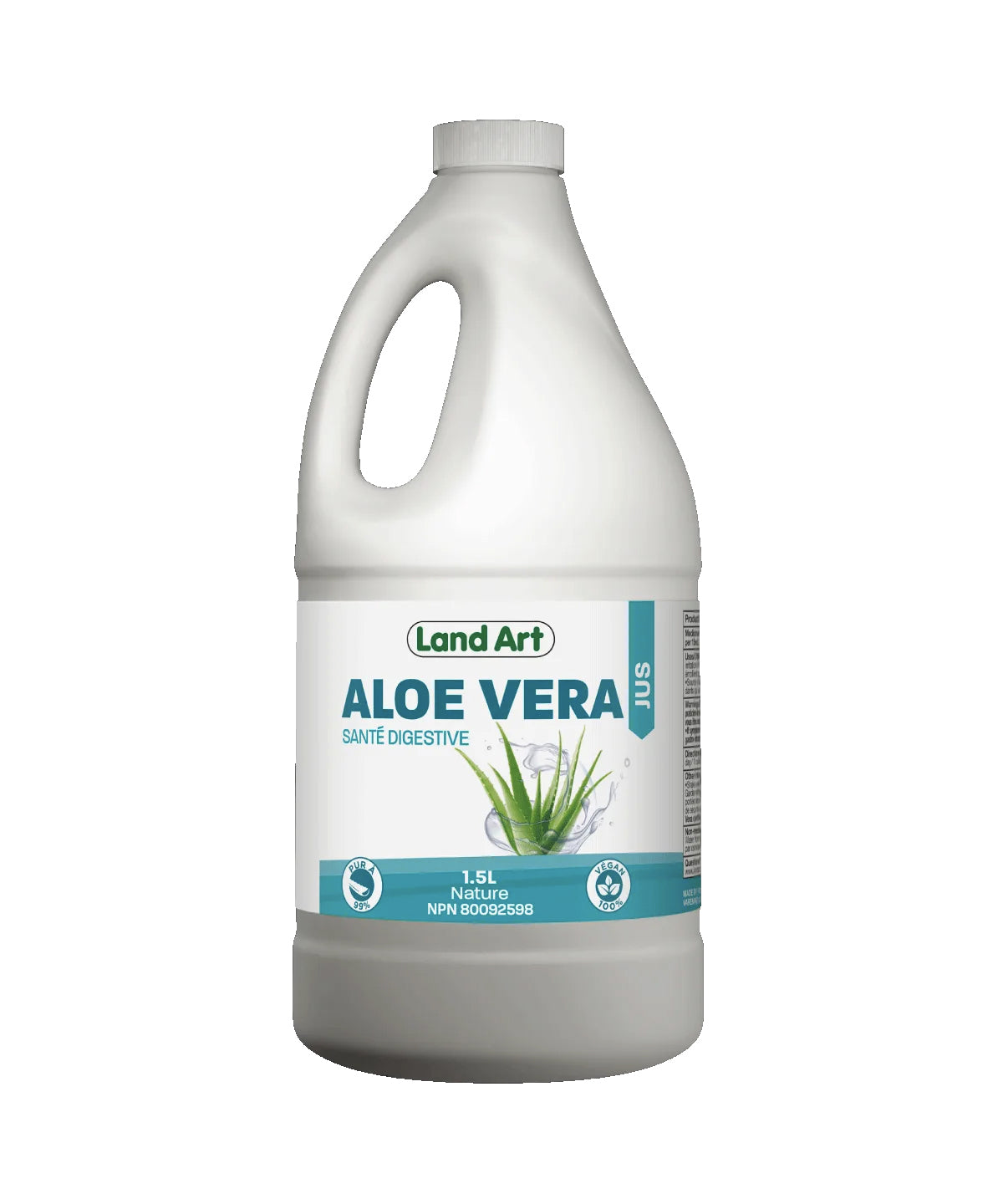 Aloe Vera - Jus d'aloès - Santé Digestive - Land Art - 1,5 litres - Nature