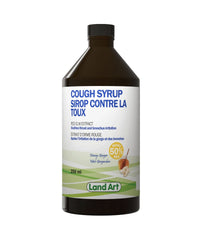 Sirop contre la toux - Apaise irritation de la gorge et des bronches - Land Art - 250ml - Miel et Gingembre