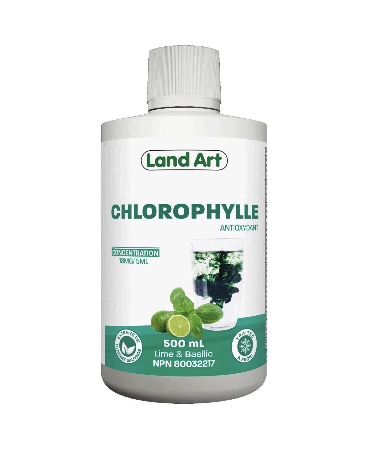 Chlorophylle régulière - Land Art - 500ml - Lime & Basilic