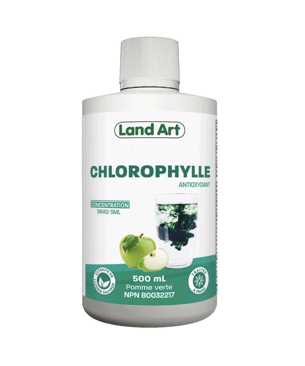 Chlorophylle régulière - Land Art - 500ml - Pomme verte