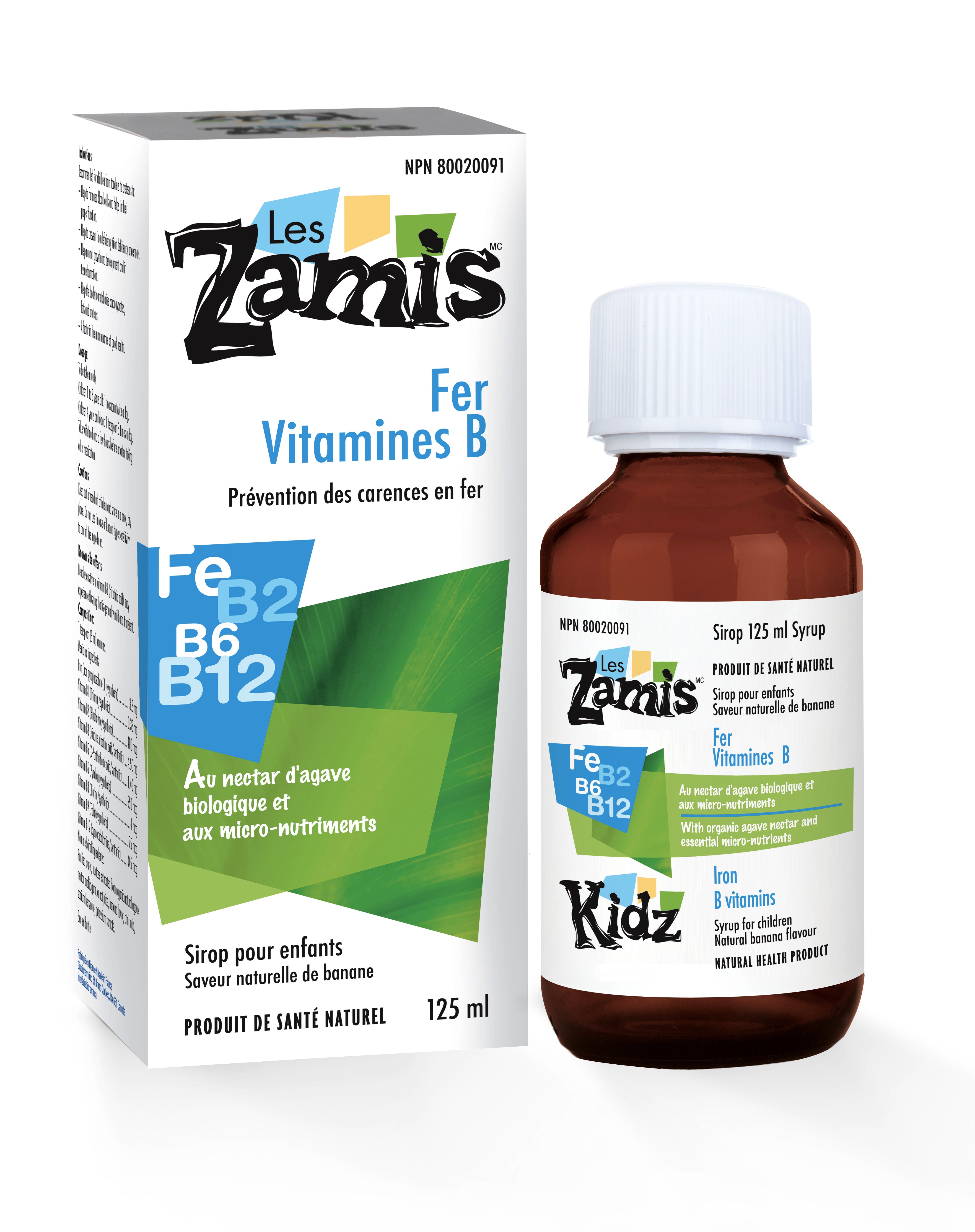 Fer + Vitamines B - Les Zamis - 125ml