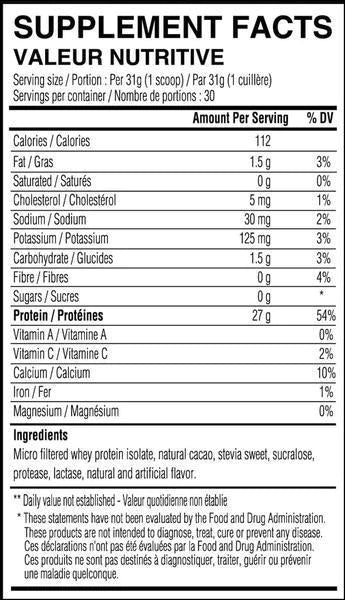 Isolat de protéines de lactosérum - Limitless Pharma - Vanille - 5lbs