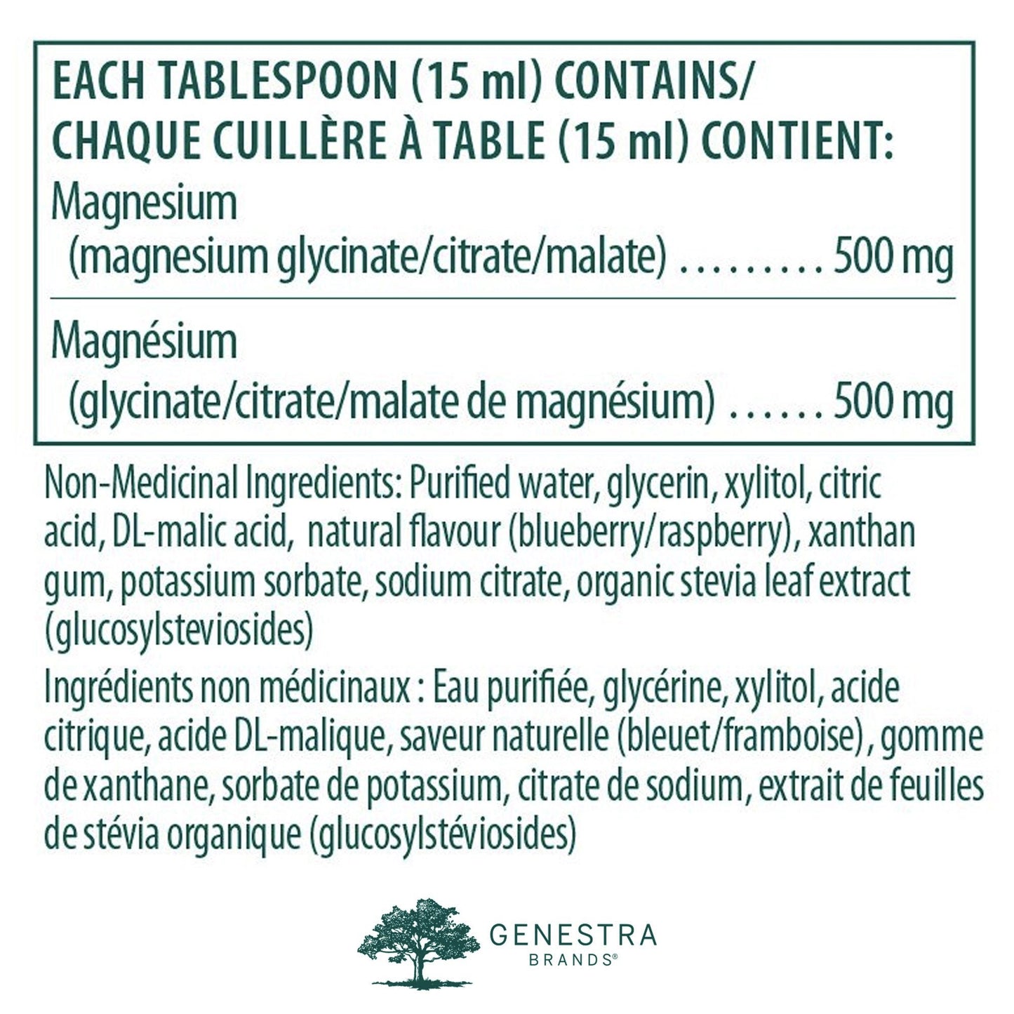 Complexe de magnésium liquide - Genestra - 450ml